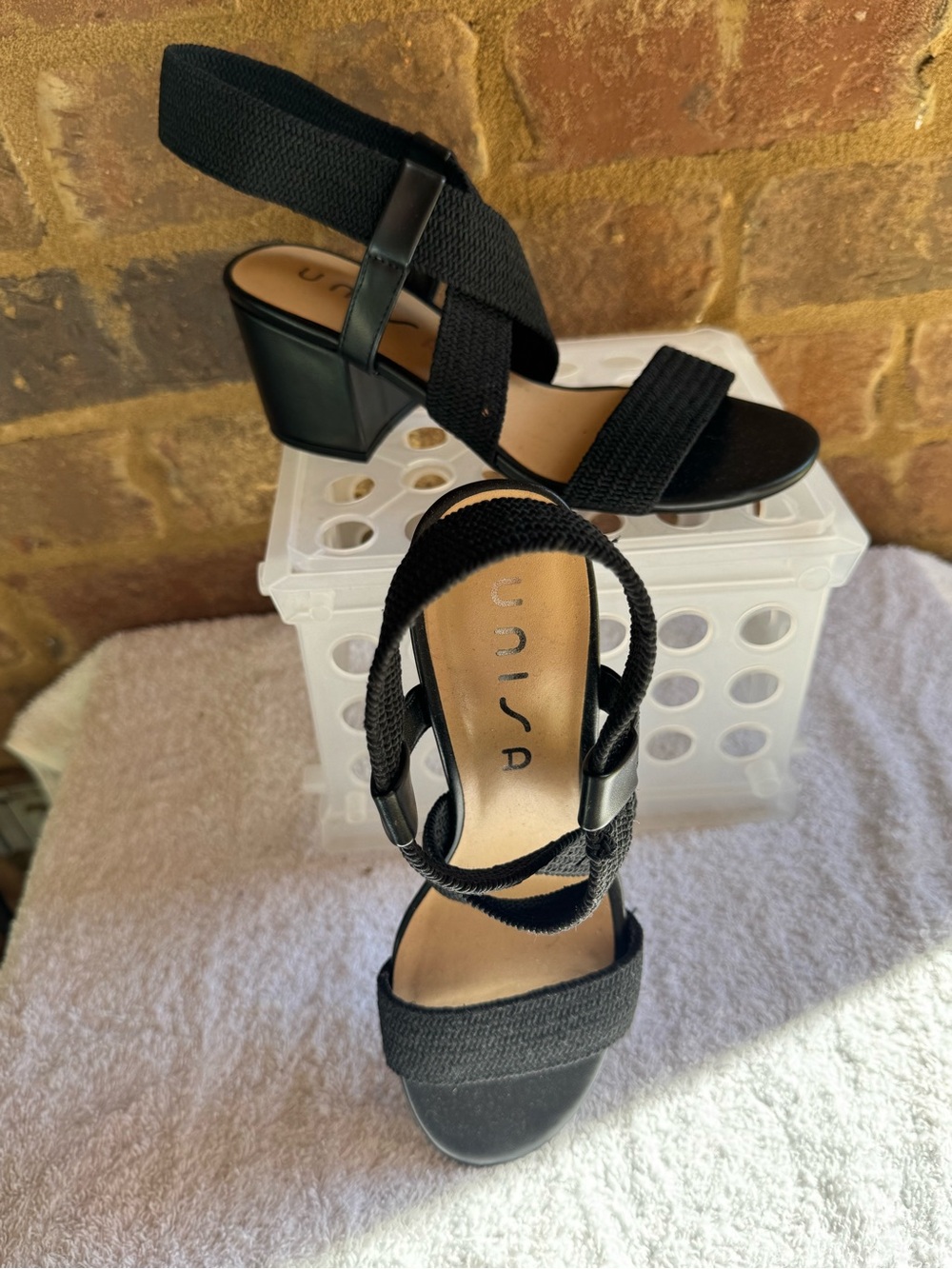 Unisa Black Braided Ankle-Strap Sandals - Picture 4 of 5